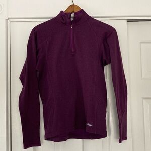 L.L. Bean Purple Expedition Weight Pullover